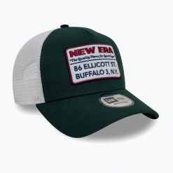 Czapka z daszkiem New Era NE Vintage Trucker. Zielone czapki damskie New Era, na zimę, bez wzorów, vintage. Za 129.99 zł.