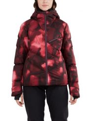 Damska kurtka narciarska Fundango Elyra Padded. Czerwone kurtki sportowe damskie FUNDANGO, na zimę, l, bez wzorów, z poliesteru, bez ramiączek, bez kaptura, narciarskie. Za 499.00 zł.