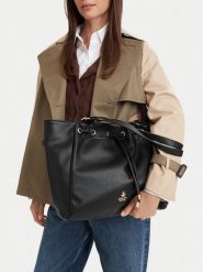 Beverly Hills Polo Club Torebka CEO-BHPC-C-008-10 Czarny. Czarne shopperki damskie Beverly Hills Polo Club, bez wzorów, ze skóry, bez dodatków. Za 279.99 zł.