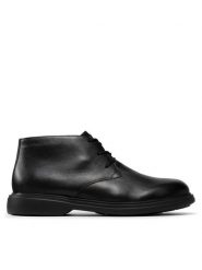 Geox Trzewiki U Ottavio U16DCB 00043 C9999 Czarny. Czarne botki męskie Geox, bez wzorów, ze skóry, bez obcasa, bez zapięcia. Za 439.99 zł.