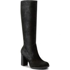 Kozaki SERGIO BARDI - Collegno FW127262617RB 601. Czarne kozaki damskie Sergio Bardi, bez wzorów, z materiału, przed kolano, bez obcasa, na obcasie, bez zapięcia. W wyprzedaży za 349.00 zł.