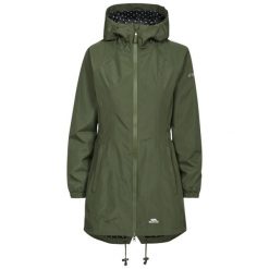 Trespass Daytrip – damska parka wodoodporna TP50 Moss. Zielone parki damskie Trespass, xs, bez wzorów, z materiału. Za 324.99 zł.