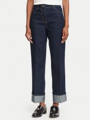 Morgan Jeansy 252-PREVER Granatowy Straight Fit. Niebieskie jeansy damskie Morgan, bez wzorów, z bawełny. Za 349.99 zł.