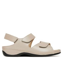 Sandały Berkemann. Brązowe sandały damskie Berkemann, bez wzorów, bez obcasa, na płaskiej podeszwie, bez zapięcia. Za 399.99 zł.