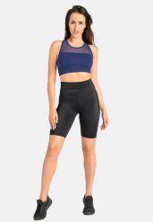 Legginsy krótkie na rower damskie Teyli Kolli. Czarne legginsy damskie Teyli, bez wzorów, z materiału. Za 119.99 zł.