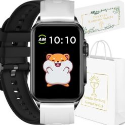 Smartwatch Rubicon Zegarek SMARTWATCH KOMUNIA Rubicon RNCF06 black/white silicone. Białe zegarki smartwatch Rubicon, bez wzorów. Za 219.00 zł.