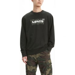 Levi's Bluza Czarny. Czarne bluzy męskie Levi's®, m, bez wzorów, z bawełny, vintage, bez ramiączek, bez kaptura. Za 274.95 zł.