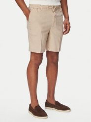 BOSS Szorty materiałowe Kane1 50557537 Beżowy Regular Fit. Brązowe szorty męskie Boss, bez wzorów, z materiału. Za 629.99 zł.