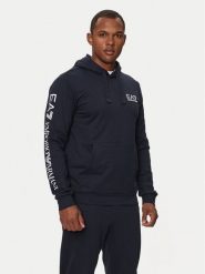 EA7 Emporio Armani Bluza 7M000569 AF13512 MB149 Granatowy Regular Fit. Niebieskie bluzy męskie EA7 Emporio Armani, l, bez wzorów, z bawełny, bez ramiączek, bez kaptura. Za 309.99 zł.
