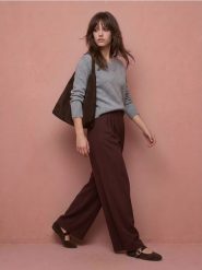 Sweter z domieszką wełny - szary. Szare swetry nierozpinane damskie Sinsay, l, bez wzorów, z wełny, bez kołnierzyka, bez ramiączek. Za 69.99 zł.