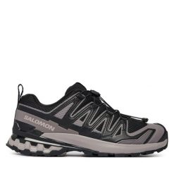Buty do biegania Salomon. Czarne obuwie sportowe damskie Salomon, bez wzorów, bez zapięcia, do biegania. Za 649.99 zł.