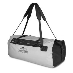 Wodoszczelna torba podróżna Fjord Nansen Adventure Bag 80. Szare torby podróżne damskie FJORD NANSEN, bez wzorów, na ramię. Za 399.99 zł.