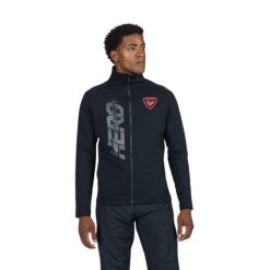 Bluza Rossignol męska New Hero Classique Clim czarna. Czarne bluzy męskie Rossignol, na zimę, m, bez wzorów, sportowe, bez ramiączek, bez kaptura. W wyprzedaży za 459.00 zł.