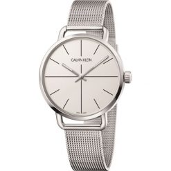 Calvin Klein Even Extension Zegarek Srebrny. Szare zegarki męskie Calvin Klein, bez wzorów, z materiału, srebrne. Za 1,102.95 zł.