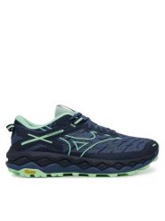 Mizuno Buty do biegania Wave Mujin 10 J1GJ2470 Granatowy. Niebieskie buty sportowe męskie Mizuno, bez wzorów, z materiału, bez zapięcia, do biegania. Za 449.99 zł.