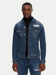 Dolce&Gabbana Kurtka jeansowa G9VZ8D G8LN5 Granatowy Regular Fit. Niebieskie kurtki męskie Dolce&Gabbana, m, bez wzorów, z bawełny, bez kaptura. Za 4,319.00 zł.