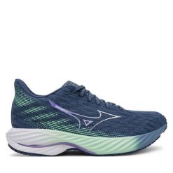 Buty do biegania Mizuno. Szare obuwie sportowe damskie Mizuno, bez wzorów, bez zapięcia, do biegania, mizuno wave. Za 419.99 zł.
