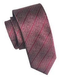 Elegancki i Modny Męski Krawat - Angelo di Monti - Bordowy w Prążek. Czerwone krawaty i muchy Angelo di Monti, bez wzorów, z tkaniny, eleganckie. Za 45.00 zł.