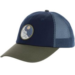 Czapka z daszkiem dla dorosłych VIKING Evenes. Niebieskie czapki damskie Viking, na lato, z aplikacjami, z bawełny. Za 88.40 zł.