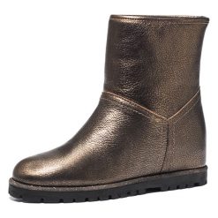 Botki Ballin. Żółte botki damskie Ballin, z aplikacjami, z gumy, retro, bez obcasa, bez zapięcia. W wyprzedaży za 326.00 zł.
