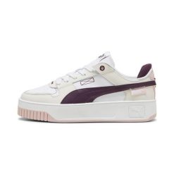 Sneakersy damskie Puma Carina Street VTG. Białe obuwie sportowe damskie Puma, bez wzorów, ze skóry, bez zapięcia. W wyprzedaży za 279.55 zł.