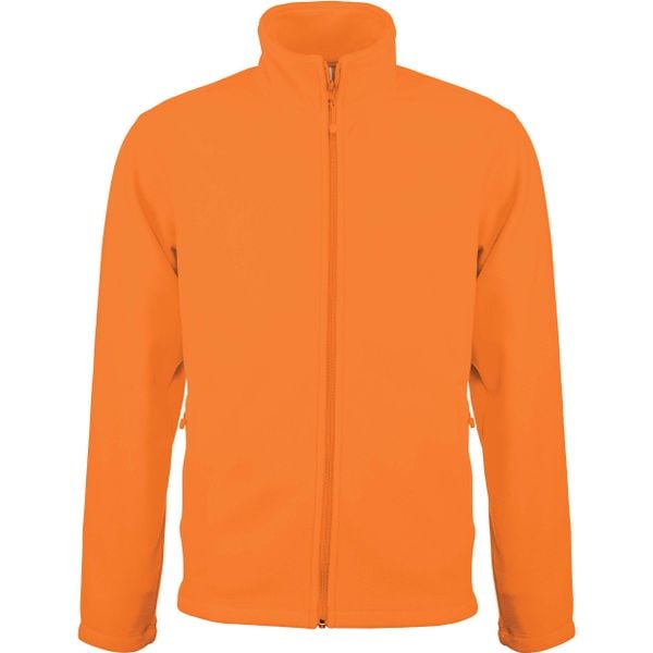 Kurtka z mikropolaru z zamkiem błyskawicznym Kariban Falco. Brązowe kurtki męskie KARIBAN, m, bez wzorów, bez kaptura. Za 149.00 zł.