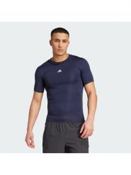 Adidas Koszulka techniczna TECHFIT Compression Training JX2561 Granatowy Slim Fit. Niebieskie koszulki sportowe męskie Adidas, m, bez wzorów, z syntetyku, bez ramiączek, na fitness i siłownię, techfit (adidas). Za 149.99 zł.