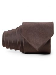 Andrew James jedwabny krawat Mężczyźni Jedwab (100%) brązowy, ONE SIZE. Brązowe krawaty i muchy Andrew James, bez wzorów, z jedwabiu, biznesowe. Za 179.95 zł.