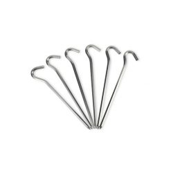 Szpilki do namiotu Rockland Haxagon 6 pcs. Szare szpilki damskie Rockland, bez wzorów, bez obcasa, na szpilce, bez zapięcia. Za 41.99 zł.