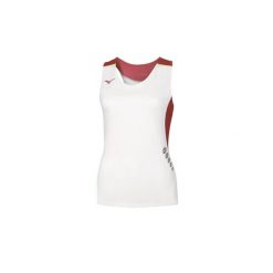 T-shirt damski bez rękawów premium Mizuno JPN. Białe t-shirty damskie Mizuno, bez wzorów, sportowe, bez kołnierzyka, bez ramiączek. Za 134.00 zł.