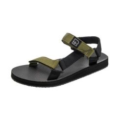 Sandały Hannah Drifter. Czarne buty zimowe męskie Hannah, bez wzorów, bez obcasa, bez zapięcia. W wyprzedaży za 160.95 zł.