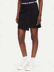 Karl Lagerfeld Jeans Spódnica mini B3W12004 Czarny Regular Fit. Czarne spódnice damskie Karl Lagerfeld Jeans, s, bez wzorów, z jeansu, mini, trapezowe. Za 389.99 zł.