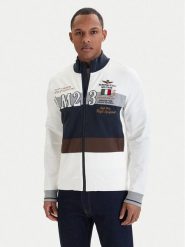 Aeronautica Militare Bluza 261FE2095UF00674 Biały Regular Fit. Białe bluzy męskie Aeronautica Militare, m, bez wzorów, z bawełny, bez ramiączek, bez kaptura. Za 799.99 zł.