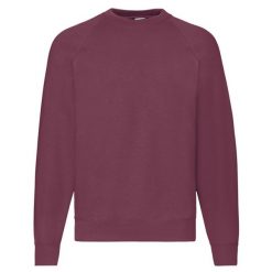 Klasyczna Bluza Raglanowa Unisex Dla Dorosłych. Brązowe bluzy męskie fruit of the loom, m, bez wzorów, klasyczne, bez ramiączek, bez kaptura. Za 79.99 zł.