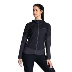 Kurtka damska Kilpi Rayen. Czarne kurtki sportowe damskie Kilpi, l, bez wzorów, z nylonu, bez ramiączek, bez kaptura, do biegania. Za 370.41 zł.