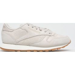 Reebok Classic - Buty. Brązowe obuwie sportowe damskie Reebok Classic, bez wzorów, z gumy, z okrągłym noskiem, bez zapięcia, Adidas Advantage, climacool (adidas). W wyprzedaży za 239.90 zł.