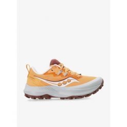 Buty trailowe damskie Saucony Peregrine 14. Brązowe obuwie sportowe damskie Saucony, bez wzorów, bez zapięcia, do biegania. Za 489.99 zł.