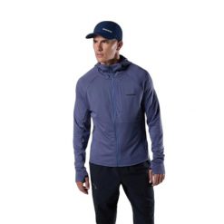 Zipperowany hoodie Rossignol Textured Layer. Niebieskie bluzy męskie Rossignol, m, bez wzorów, z kapturem. Za 643.50 zł.