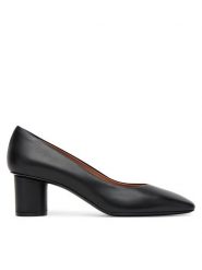 Pollini Czółenka SA10125M0NTC0000 Czarny. Czarne czółenka damskie Pollini, bez wzorów, ze skóry, bez obcasa, bez zapięcia. Za 1,259.00 zł.
