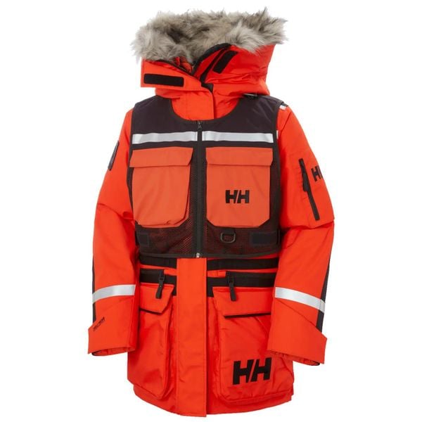 Parka dla kobiet Helly Hansen Arctic Patrol Mod 2.0. Brązowe parki damskie Helly Hansen, l, bez wzorów, z bawełny, bez kaptura. Za 6,105.00 zł.