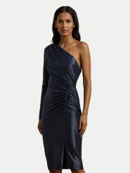 LAUREN RALPH LAUREN Sukienka koktajlowa 253957567001 Granatowy Slim Fit. Niebieskie sukienki damskie Lauren Ralph Lauren, bez wzorów, z syntetyku, wizytowe, bez kołnierzyka, bez ramiączek. Za 969.99 zł.