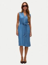 Vero Moda Sukienka letnia Bree 10304888 Niebieski Regular Fit. Niebieskie sukienki damskie Vero Moda, na lato, xs, bez wzorów, z lyocellu, bez kołnierzyka, bez ramiączek. Za 179.99 zł.