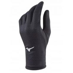 Rękawiczki do biegania dla dororsłych Mizuno Running BT Glove. Czarne rękawiczki męskie Mizuno, bez wzorów. Za 99.99 zł.