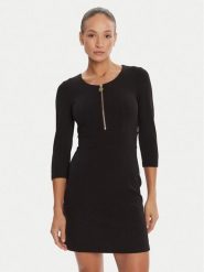 Rinascimento Sukienka koktajlowa CFC0125584003 Czarny Slim Fit. Czarne sukienki damskie Rinascimento, m, bez wzorów, z syntetyku, wizytowe, bez kołnierzyka, bez ramiączek. Za 299.99 zł.