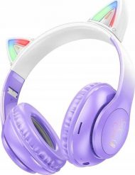 Słuchawki Hoco HOCO słuchawki bezprzewodowe bluetooth nagłowne W42 Kocie Uszy fioletowe winogrono. Fioletowe słuchawki bezprzewodowe Hoco. Za 50.98 zł.