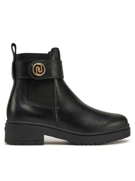 Liu Jo Sztyblety New Nancy Eco 2-2 SA5203 PX241 Czarny. Czarne botki damskie Liu Jo, bez wzorów, ze skóry, bez obcasa, na płaskiej podeszwie, bez zapięcia. Za 799.99 zł.