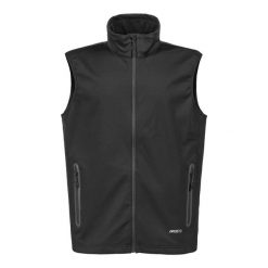 Kurtka softshell bez rękawów Musto Ess. Czarne kurtki męskie Musto, bez wzorów, z softshellu, sportowe, bez kaptura. Za 553.00 zł.