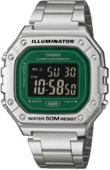 Zegarek Casio Casio Timeless W-218HD-3AVDF Zegarek męski cyfrowy 44 mm. Cyfrowe zegarki męskie Casio, bez wzorów. Za 184.99 zł.
