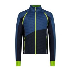 Kurtka turystyczna z odpinanymi rękawami CMP. Niebieskie kurtki sportowe męskie CMP, bez wzorów, z softshellu, bez kaptura, outdoorowe, primaloft. Za 423.00 zł.