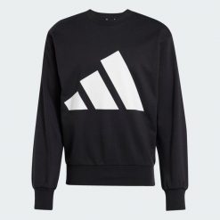 Bluza Essentials Big Logo French Terry. Białe bluzy męskie Adidas, l, bez wzorów, z materiału, sportowe, bez ramiączek, bez kaptura. W wyprzedaży za 173.05 zł.